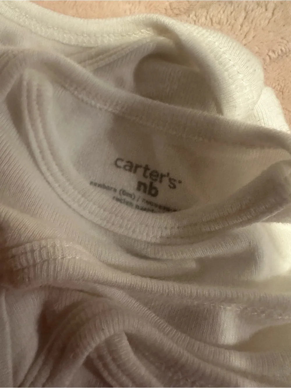 Carter's White Long-Sleeve Baby onesies Set - 5 Pack